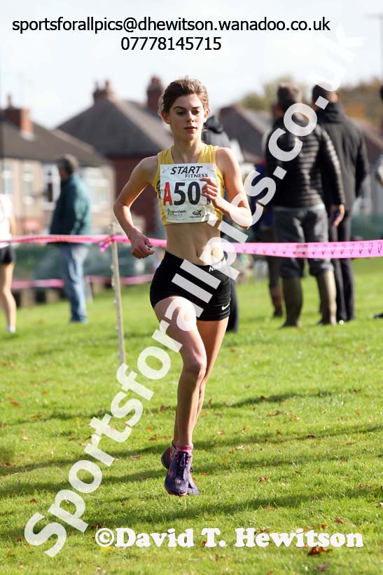Womens under-17s Northern Cross Country Relays, Graves Park, Sheffield. Photo: David T. Hewitson/Sports for All Pics